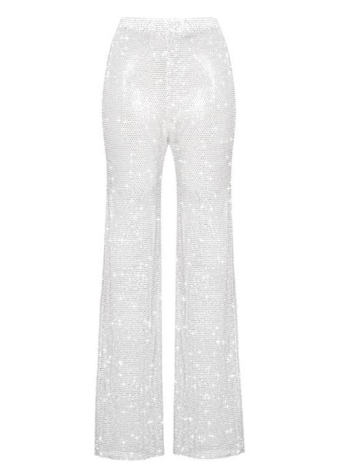 Pants with rhinestones SANTA BRANDS | PANTS.WHITE